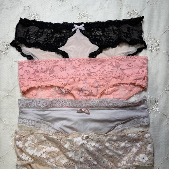 victoria’s secret lace panty bundle (4‑pack) – all size medium - Picture 5 of 6